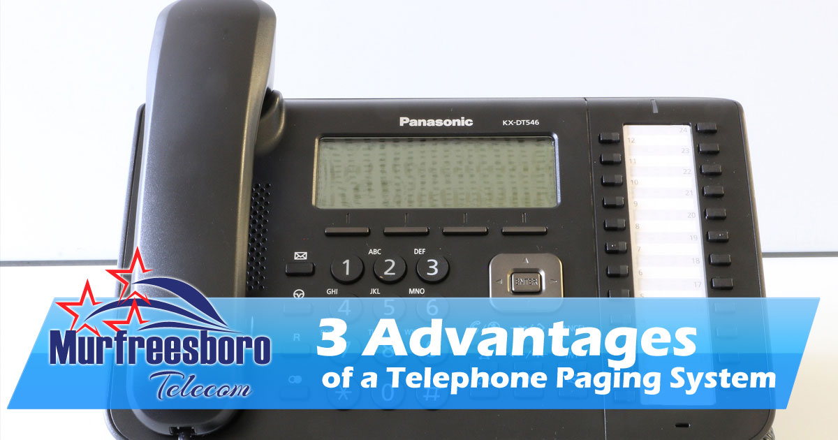 3 Advantages of a Telephone Paging System